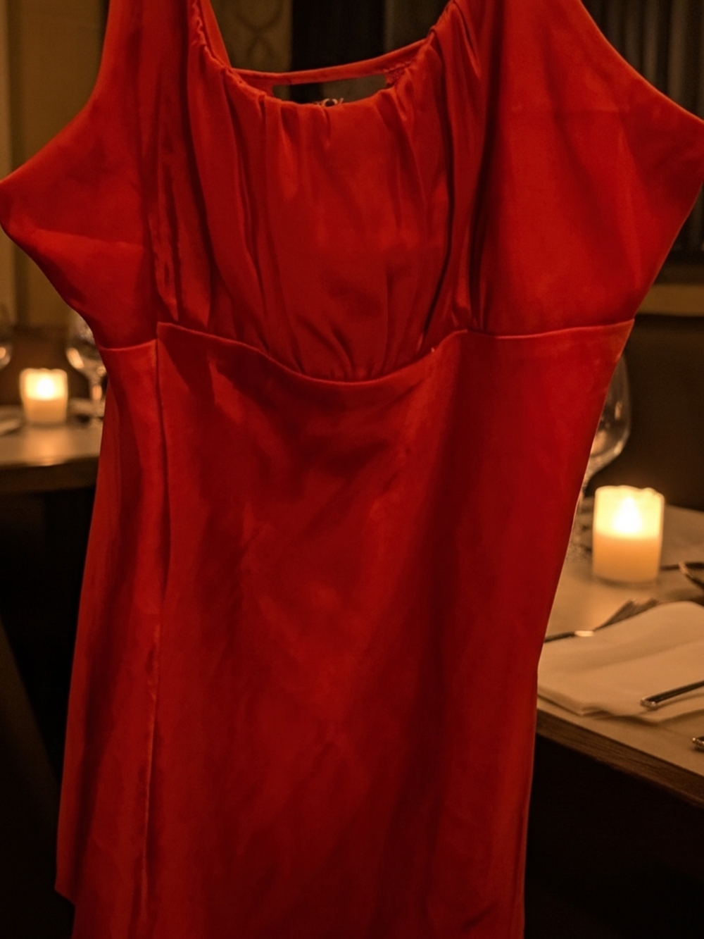 BCX Red Satin Camisole